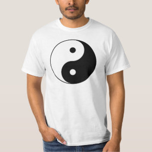 Yin och Yang Motivational filosofiskt symbol Tee