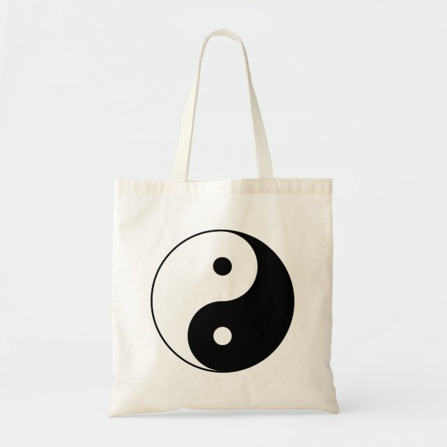 Yin och Yang Motivational filosofiskt symbol Tygkasse (Framsidan)