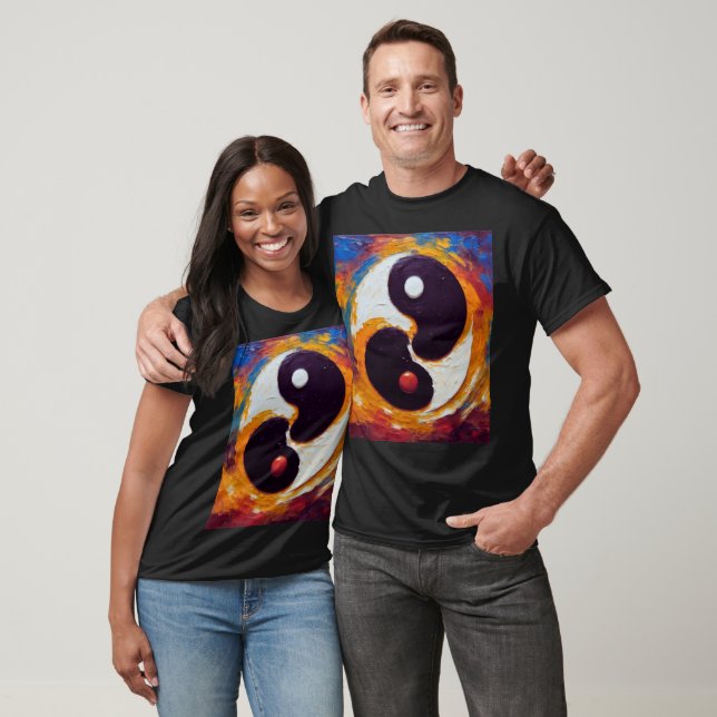 Yin- och Yang-olja T Shirt (Unisex)