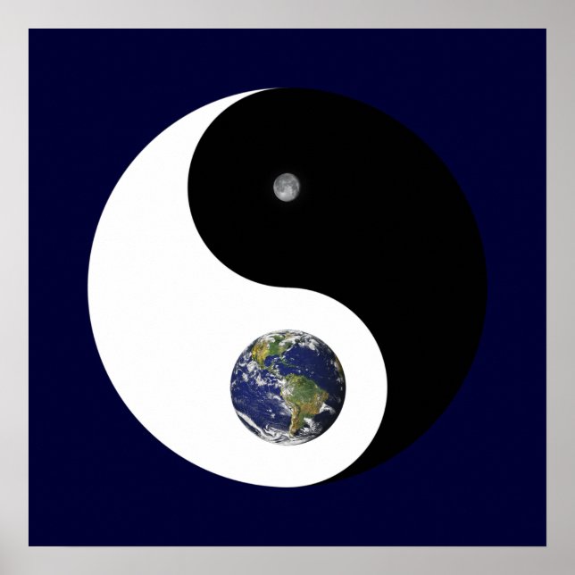 Yin och Yang Print Poster (Framsidan)