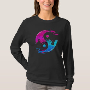 Yin och Yang Qi Gong Tai Chi Synthwave Fusion Wate T Shirt