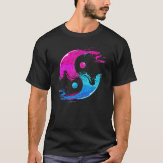 Yin och Yang Qi Gong Tai Chi Synthwave Fusion Wate T Shirt