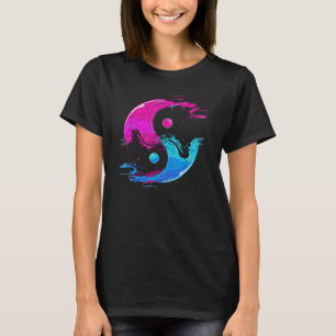 Yin och Yang Qi Gong Tai Chi Synthwave Fusion Wate T Shirt