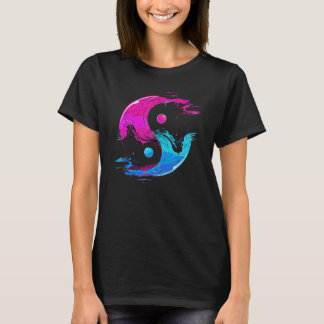 Yin och Yang Qi Gong Tai Chi Synthwave Fusion Wate T Shirt