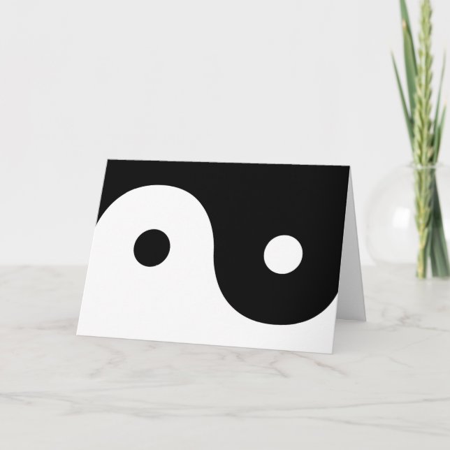 Yin och Yang Sides Kort (Framsida)