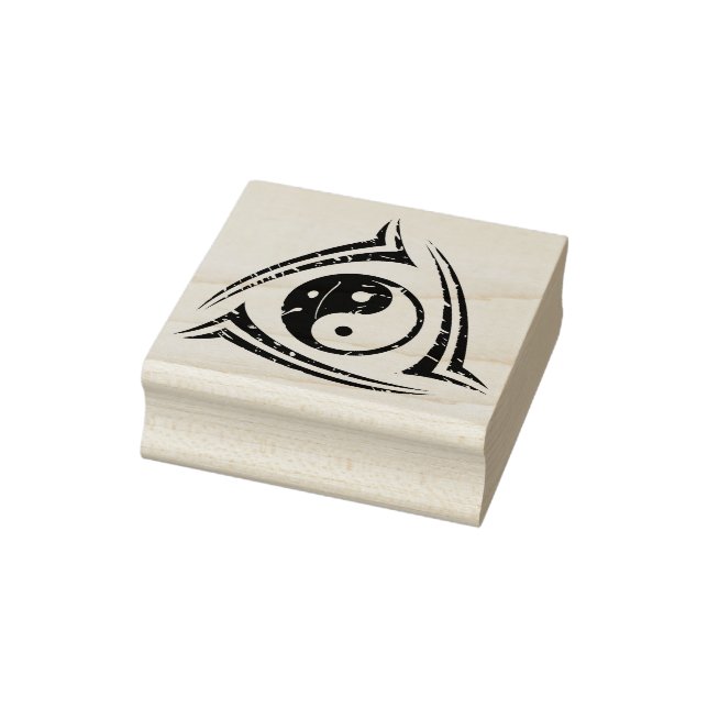 Yin- och Yang-stamtatuering + dina idéer Stämpel (Stämpel)