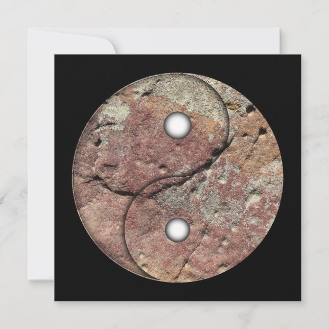 Yin och Yang Sten Art (Framsida)