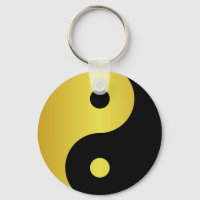Yin- och Yang-symbol | Guld asiatisk filosofi frys