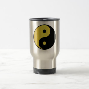 Yin- och Yang-symbol Guld asiatisk filosofi frys Resemugg