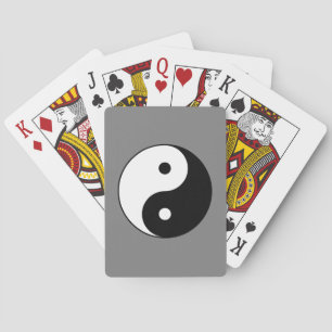 Yin och Yang Symbol (kinesisk taijitu) Casinokort