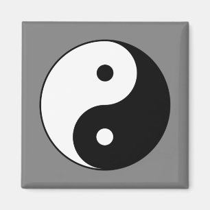 Yin och Yang Symbol (kinesisk taijitu) Magnet