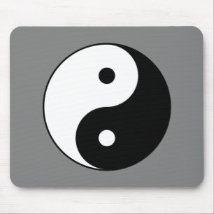 Yin och Yang Symbol (kinesisk taijitu) Musmatta