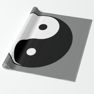 Yin och Yang Symbol (kinesisk taijitu) Presentpapper