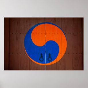 Yin- och Yang-symbol, Sydkorea Poster