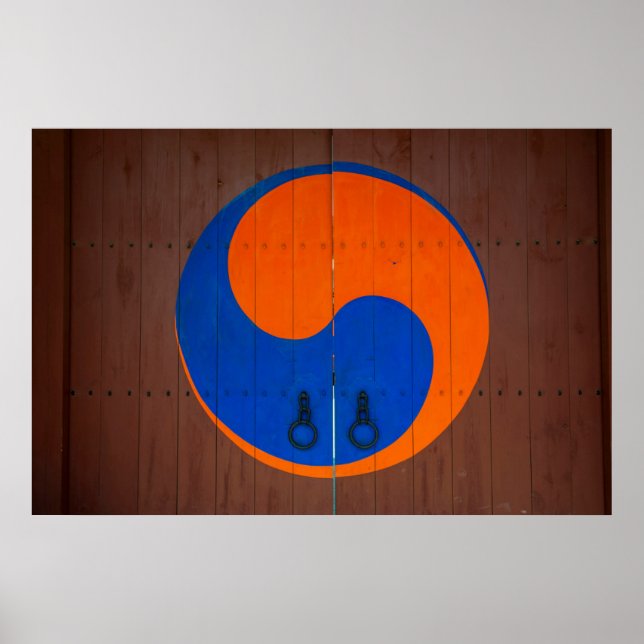 Yin- och Yang-symbol, Sydkorea Poster (Framsidan)