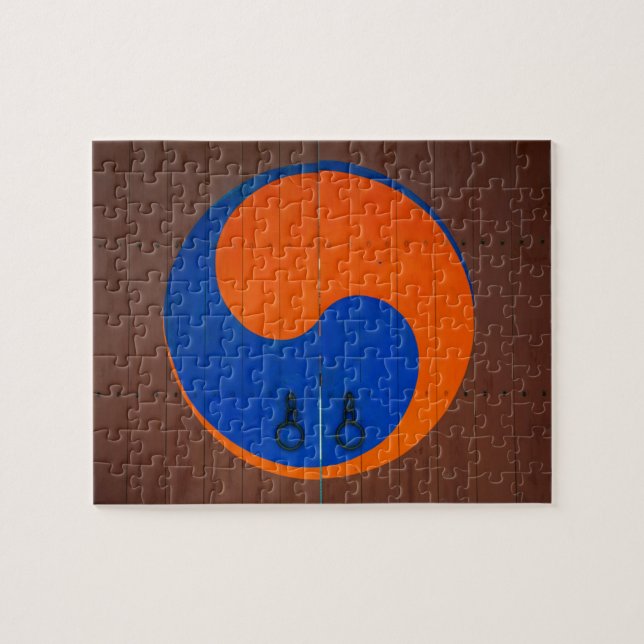 Yin- och Yang-symbol, Sydkorea Pussel (Horisontell)
