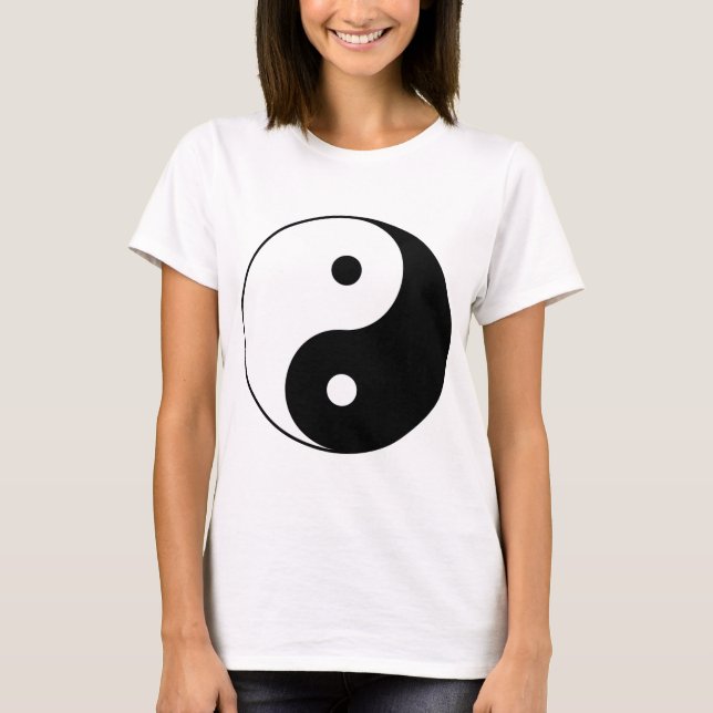 YIN- OCH YANG symbol T Shirt (Framsida)