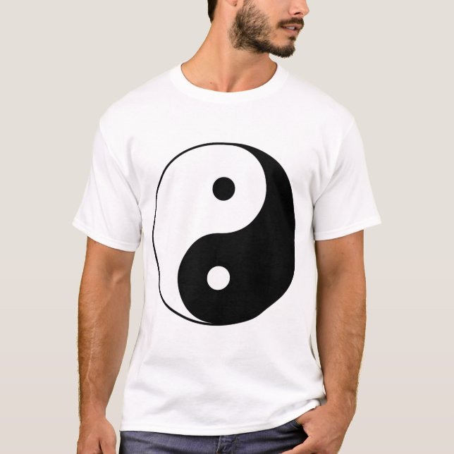 YIN- OCH YANG symbol T Shirt (Framsida)