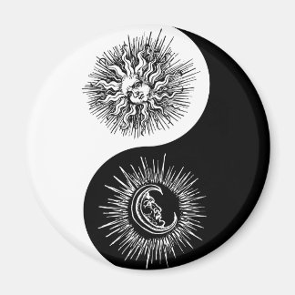 Yin- och yang-tecken - Sol vs Måne Magnet