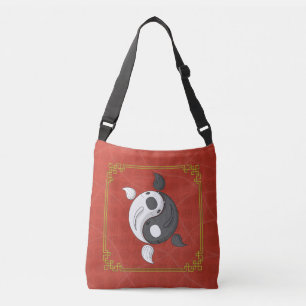 Yin och Yang the Koi All-over-Print Bag Axelväska