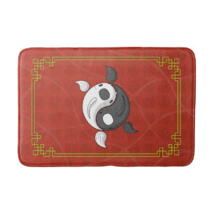 Yin och Yang the Koi Bath Mat Badrumsmatta