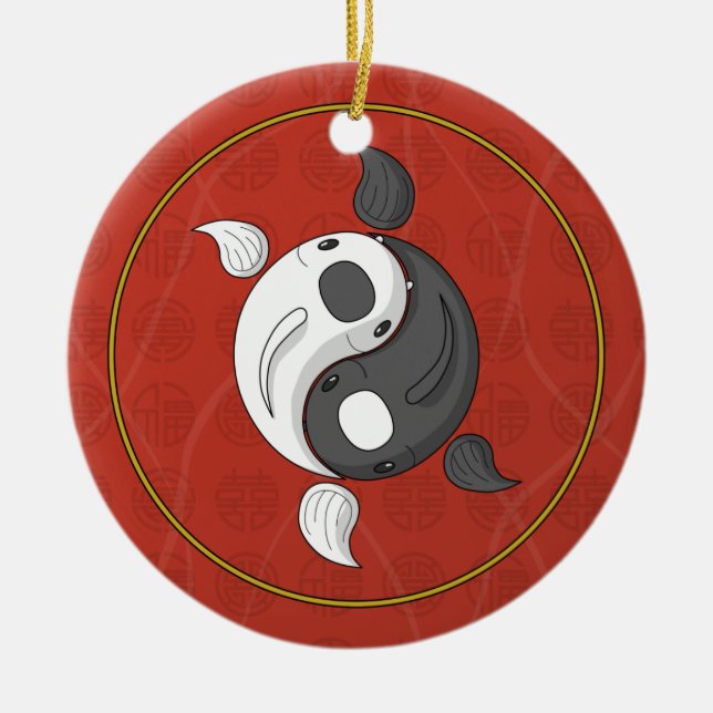 Yin och Yang the Koi Ornament (Framsidan)