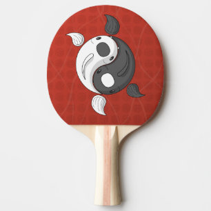 Yin och Yang the Koi Ping Pong Paddle Pingisracket