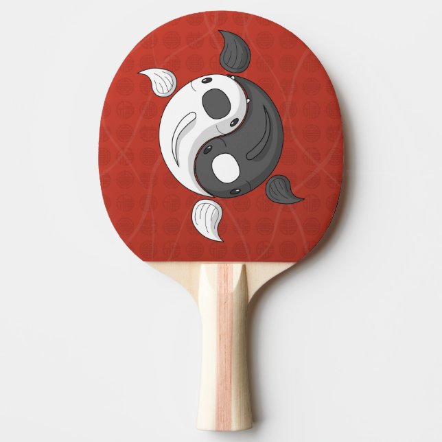 Yin och Yang the Koi Ping Pong Paddle Pingisracket (Framsidan)