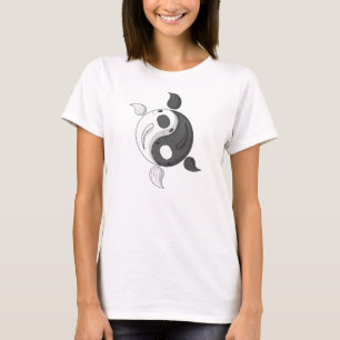 Yin och Yang the Koi Women's Light Shirt Tee