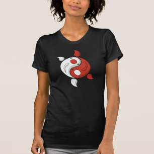 Yin och Yang the Koi Women's Mörk Shirt Tröja
