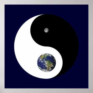 Yin och Yang tryck