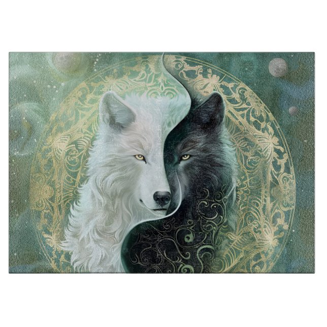 Yin och Yang vargar  (Framsidan)