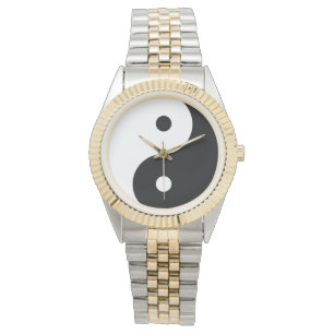 Yin och yang (yin-yang, yin yang, 陰陽) armbandsur