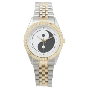 Yin och yang (yin-yang, yin yang, 陰 陽) armbandsur