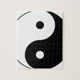 Yin och yang (yin-yang, yin yang, 陰 陽). pussel