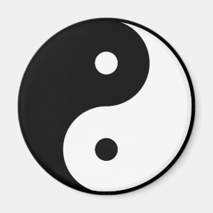 yin och yang yoga magnet