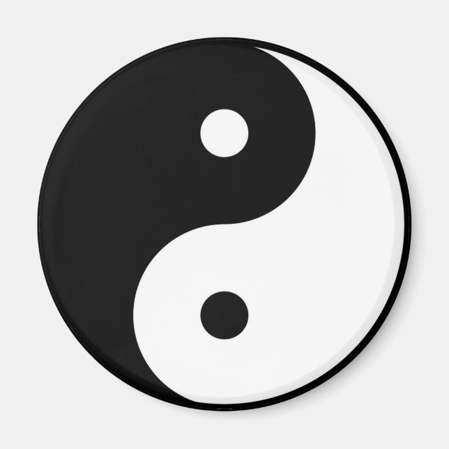 yin och yang yoga magnet (Framsidan)