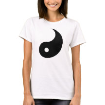 Yin T-tröja, looks som är underbara med Yang