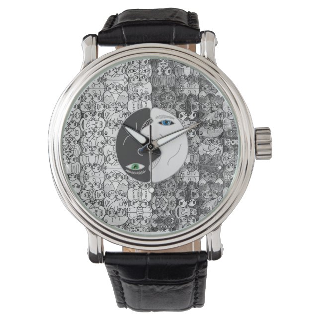 yin yan armbandsur (Framsida)