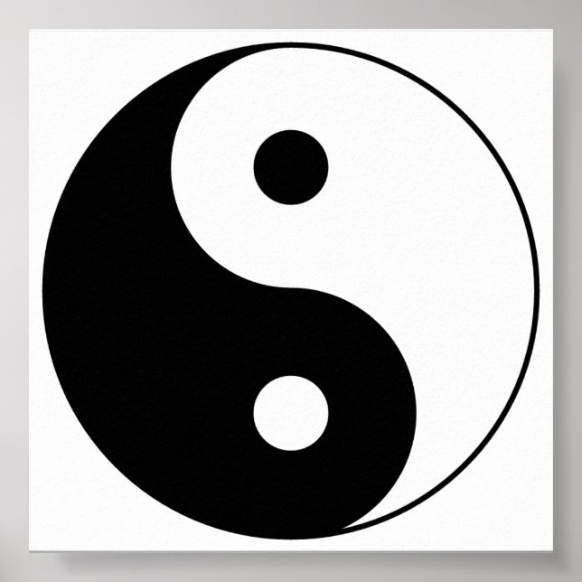 Yin_Yang2 Black and White Poster (Framsidan)