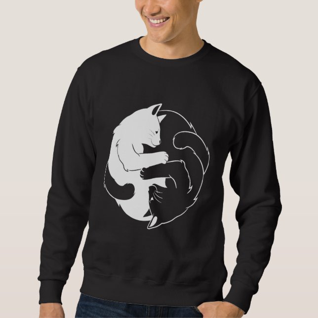 Yin yang 1 lång ärmad tröja (Framsida)