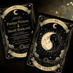 Yin Yang 2   Tarot Bröllop Inbjudningar