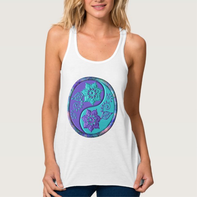 Yin Yang 5 Linne Med Racerback (Framsida)