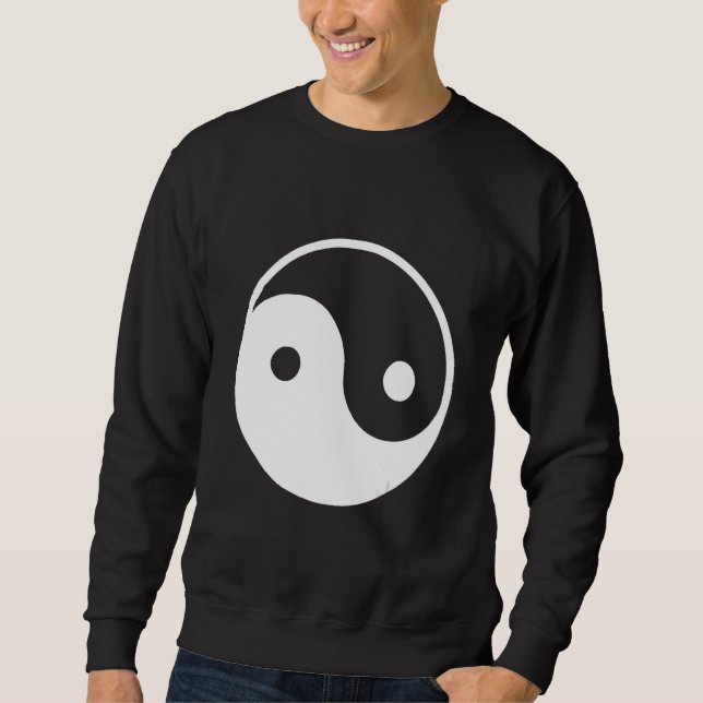 Yin yang  8 lång ärmad tröja (Framsida)