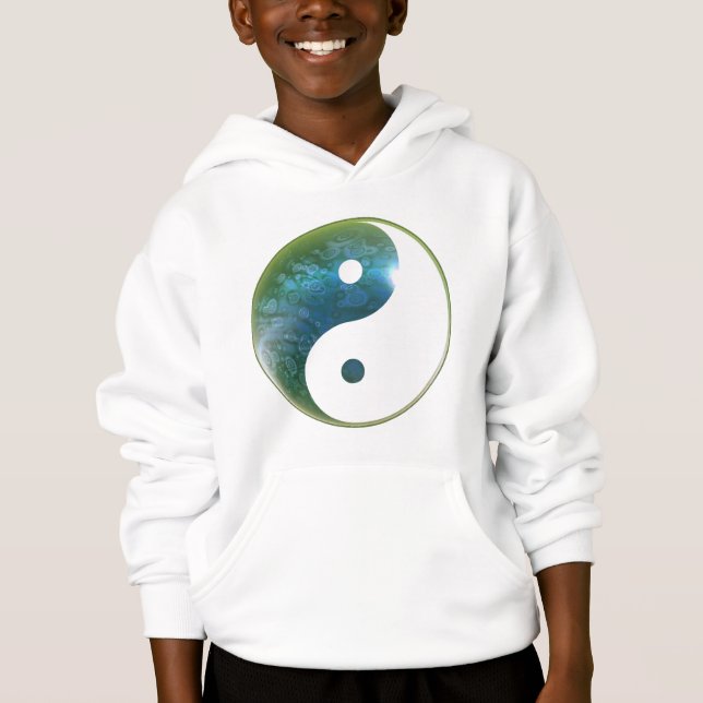 Yin Yang Abstact 1 Tee Shirt (Framsida)