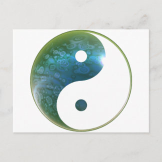Yin Yang Abstact 1 Vykort