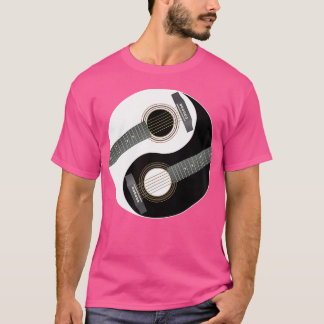 Yin Yang Acoustic Guitar Guitarists Musician Gif T Shirt
