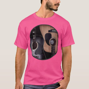 Yin Yang Acoustic Guitars Symbol T Shirt