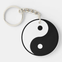 Yin Yang Acrylic Keychain