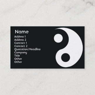 Yin Yang - affär Visitkort